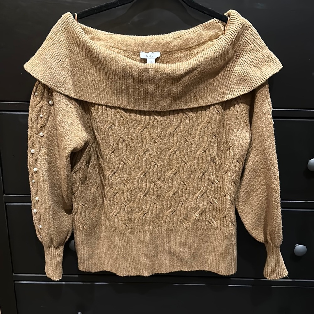 off the shoulder sweater